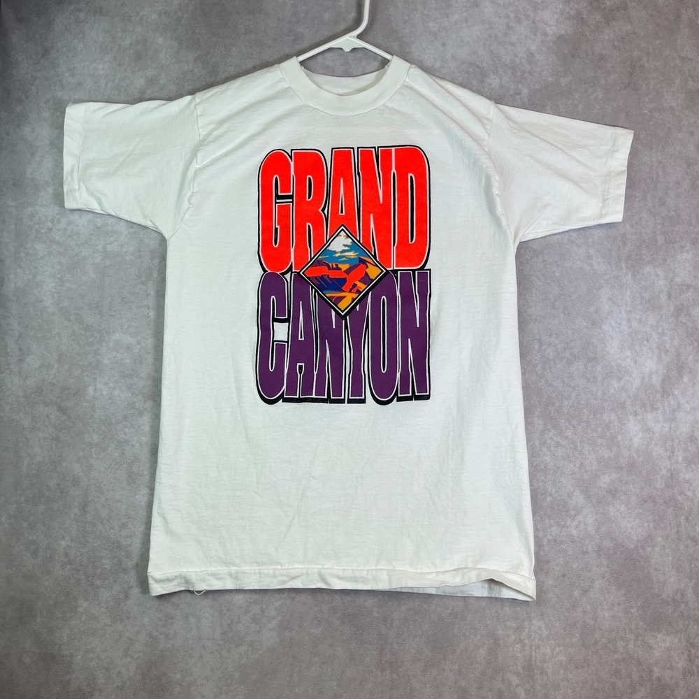 VTG Grand Canyon National Park Shirt Adult Medium White Single Stitch USA 80s
